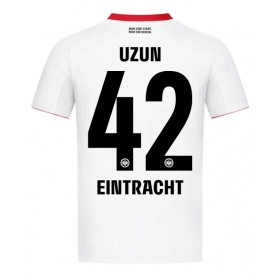 Pánské fotbalový oblečení Eintracht Frankfurt Can Uzun #42 Venkovní košile 2025-26 Krátkým Rukávem